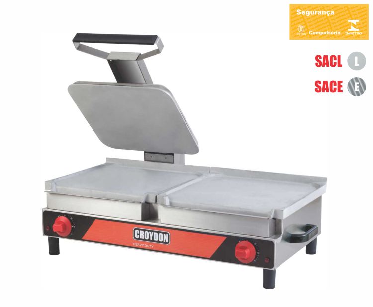 Sanduicheira Gás Conjugada (Chapa Lisa/Estriada)