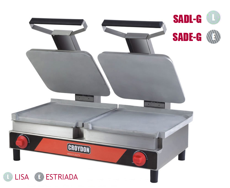 Sanduicheira Gás Dupla (Chapa Lisa/Estriada)