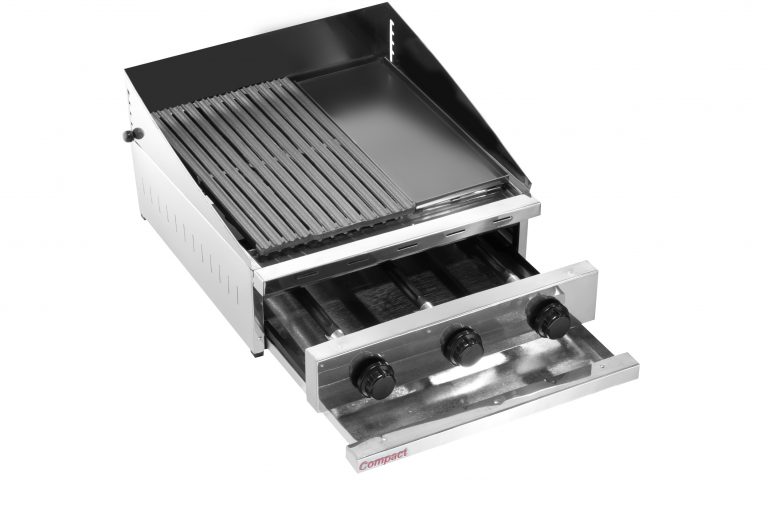 Charbroiler CH600FL Frisada/Lisa gás 635×635 Inox
