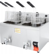 Fritadeira profunda Cayenne® de bancada média de 208 a 240 volts e 15 poços de serviço duplo