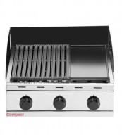 Charbroiler CH600FL Frisada/Lisa gás 635×635 Inox